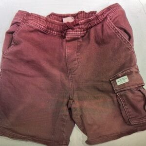 Kids Utility Cargo Shorts - Burgundy